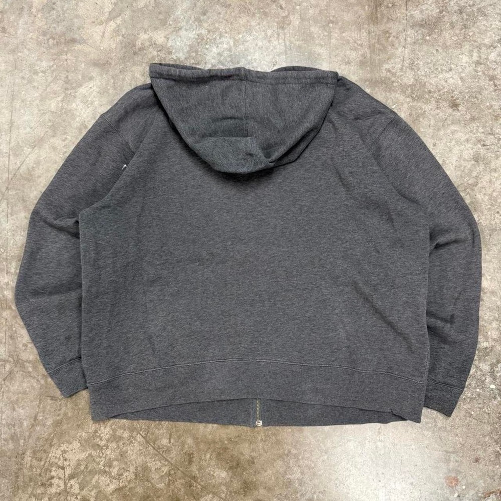 Old Navy Athletic Mens XL Gray Heavyweight Fleece Lined Full Zip Hoodie Y2K - Picture 3 of 5